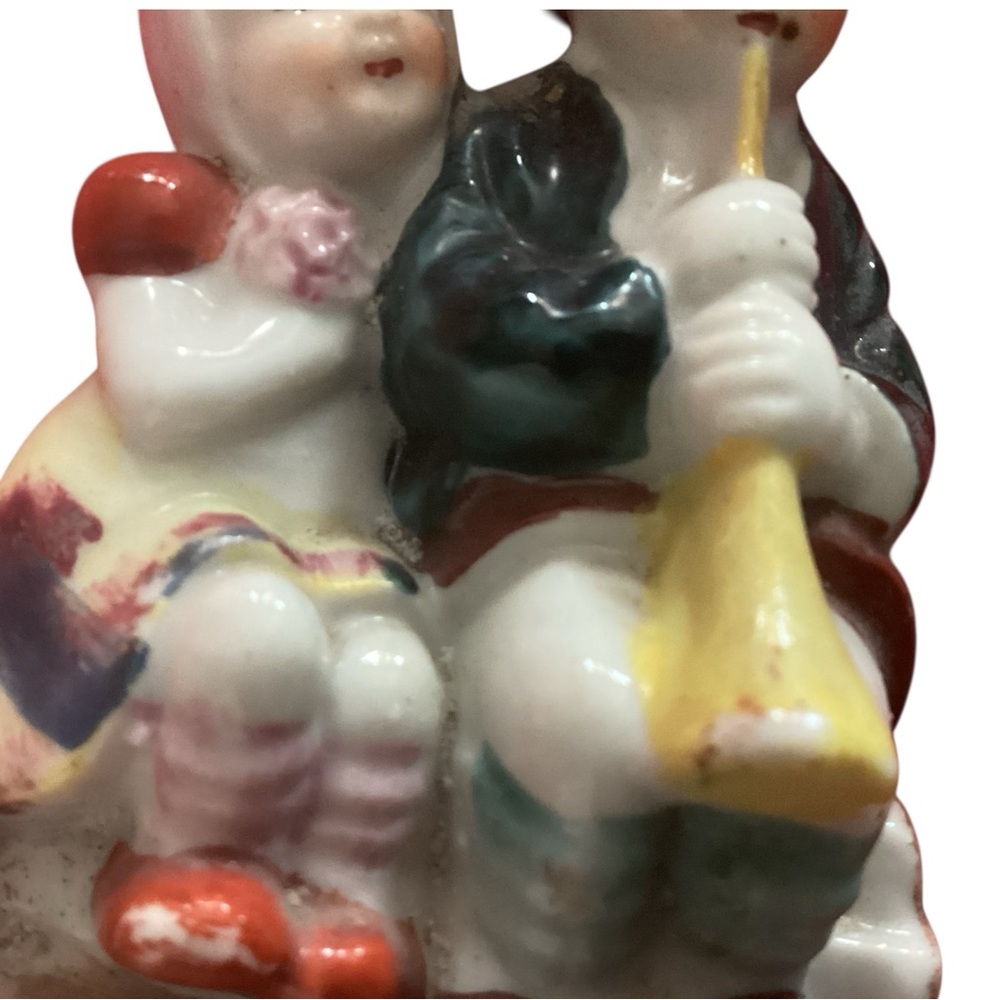Vintage Porcelain Boy & Girl On Bench Figurine Occupied Japan - Picture 5 of 6